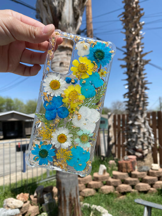 Resin flower case